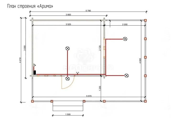 Садовый домик «Арима» из бруса фото №7